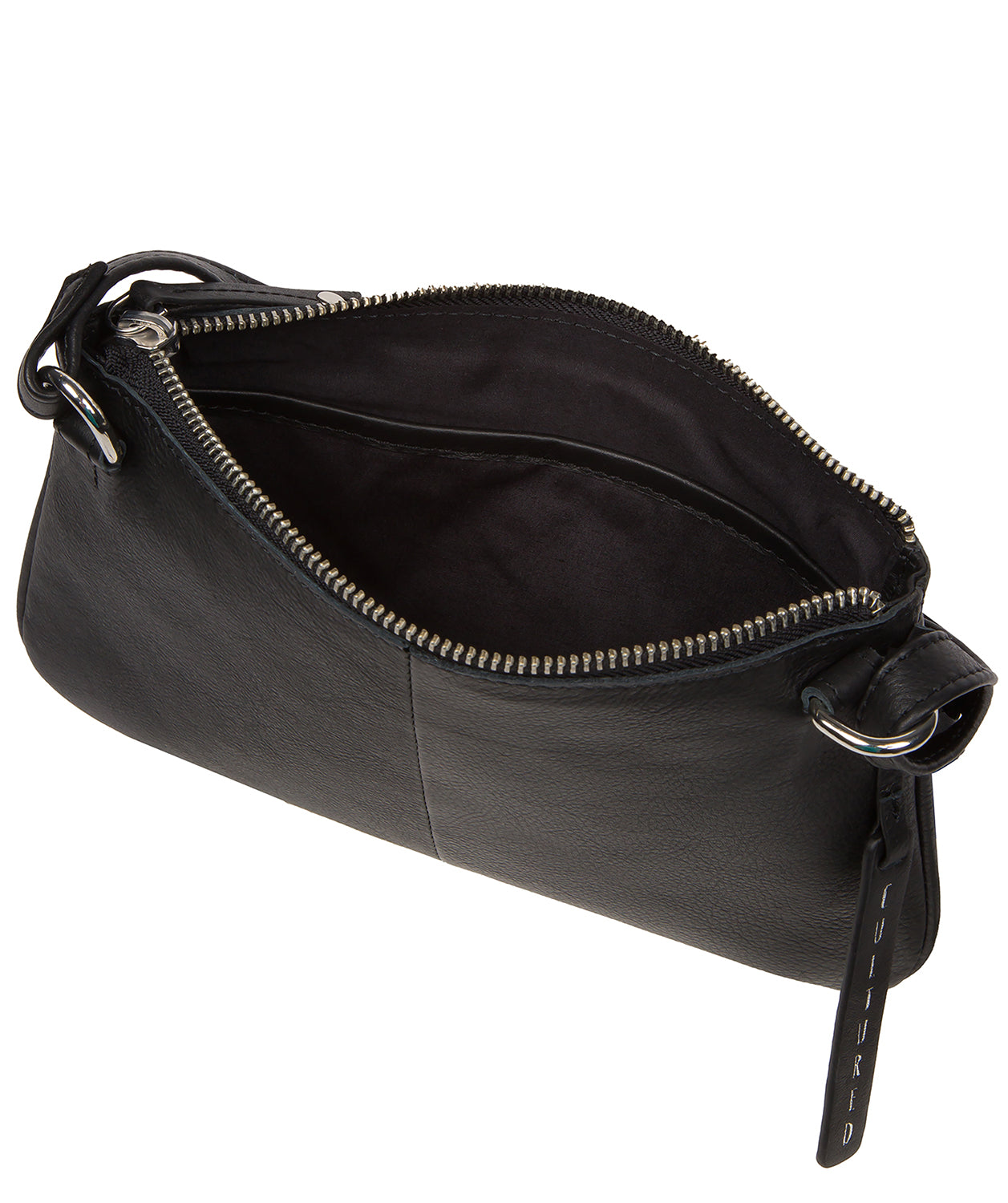 'Laurel' Black Leather Cross Body Phone Bag