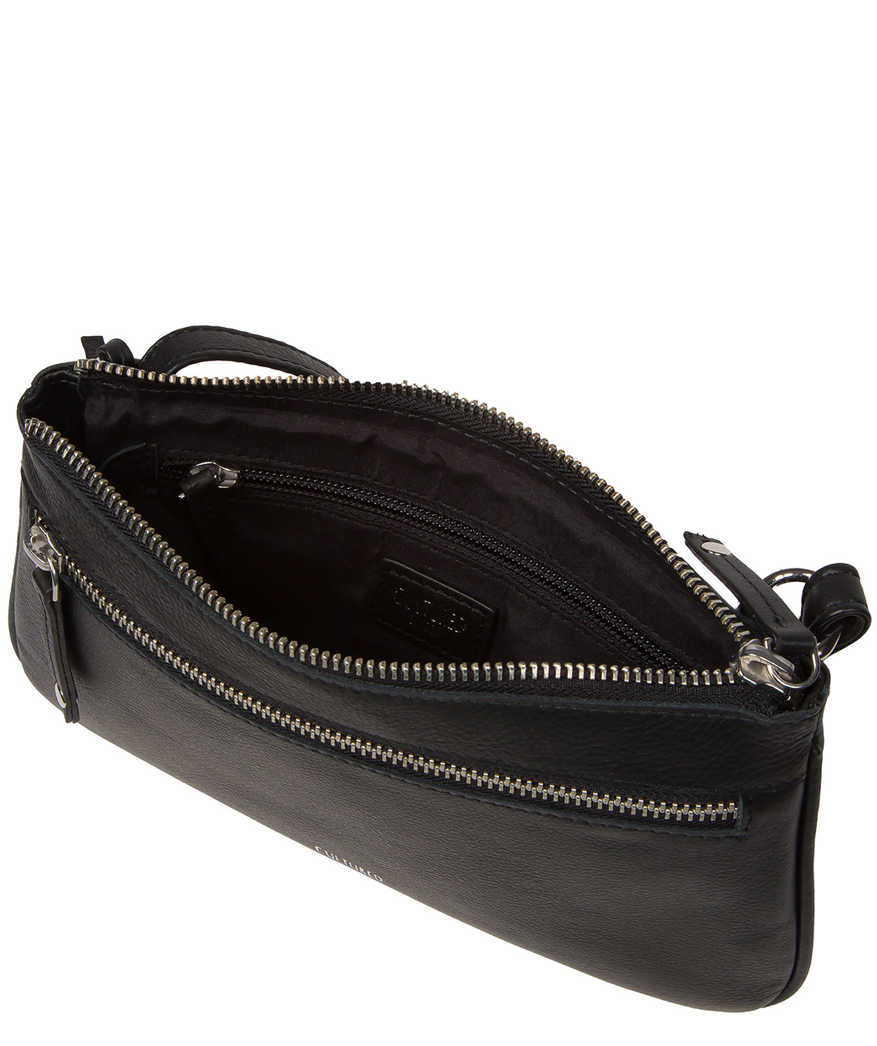 'Laurel' Black Leather Cross Body Phone Bag