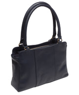 'Brianna' Dark Navy Leather Handbag