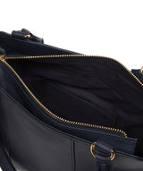 'Brianna' Dark Navy Leather Handbag