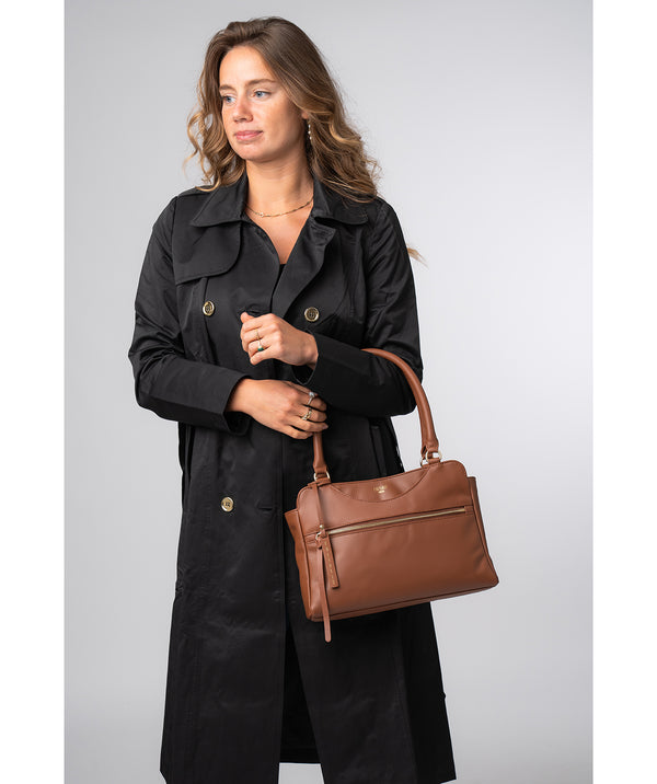 'Brianna' Oak Leather Handbag