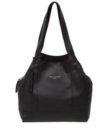 Black Leather Handbag 'Colette' by Pure Luxuries – Pure Luxuries London