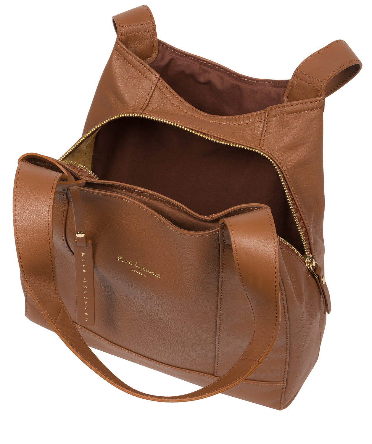 Pure Luxuries Eco Collection #product-type#: 'Colette' Tan Leather Handbag