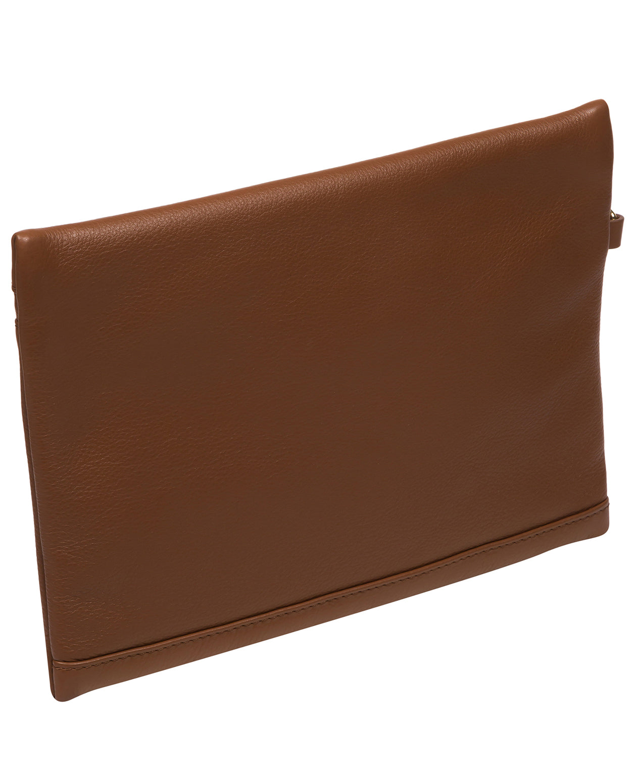 'Chalfont' Tan Leather Clutch Bag