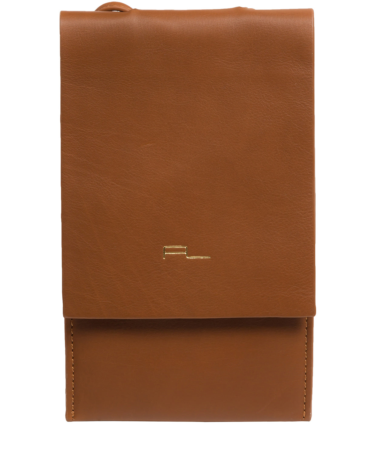 Pure Luxuries Knightsbridge Collection Bags: 'Rina' Oak Nappa Leather Cross Body Phone Bag