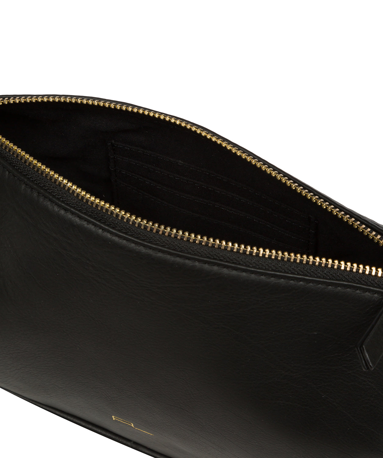 Pure Luxuries Knightsbridge Collection Bags: 'Alicia' Black Leather Grab Bag