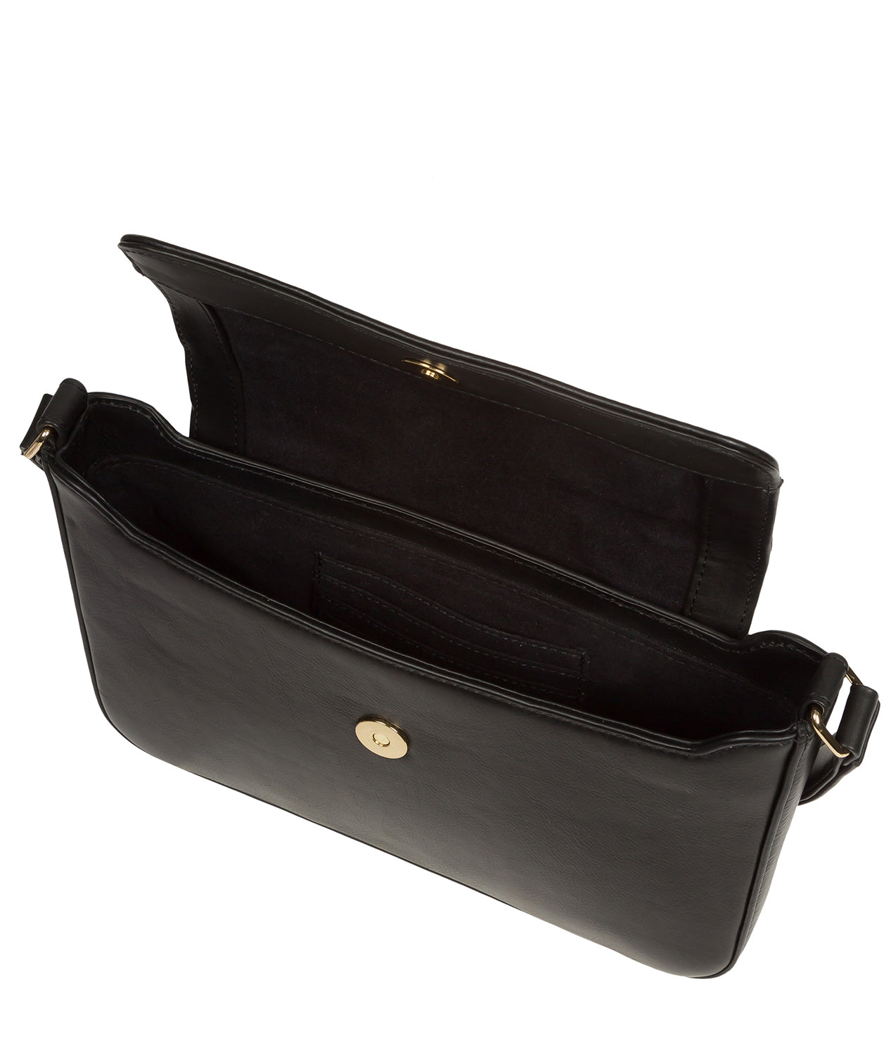 Pure Luxuries Knightsbridge Collection Bags: 'Olivia' Black Leather Grab Bag