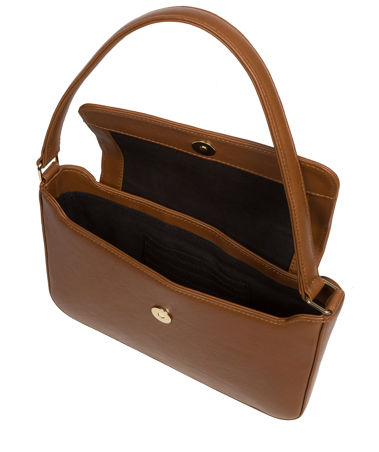 Pure Luxuries Knightsbridge Collection Bags: 'Olivia' Chestnut Leather Grab Bag