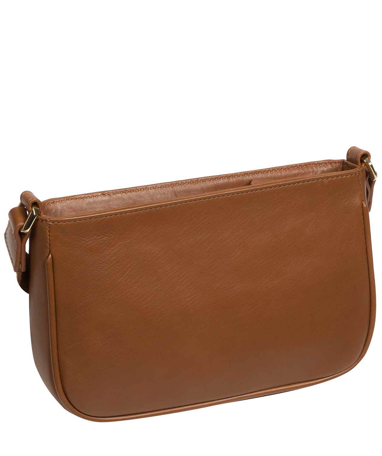 Pure Luxuries Knightsbridge Collection Bags: 'Bree' Chestnut Nappa Leather Cross Body Bag