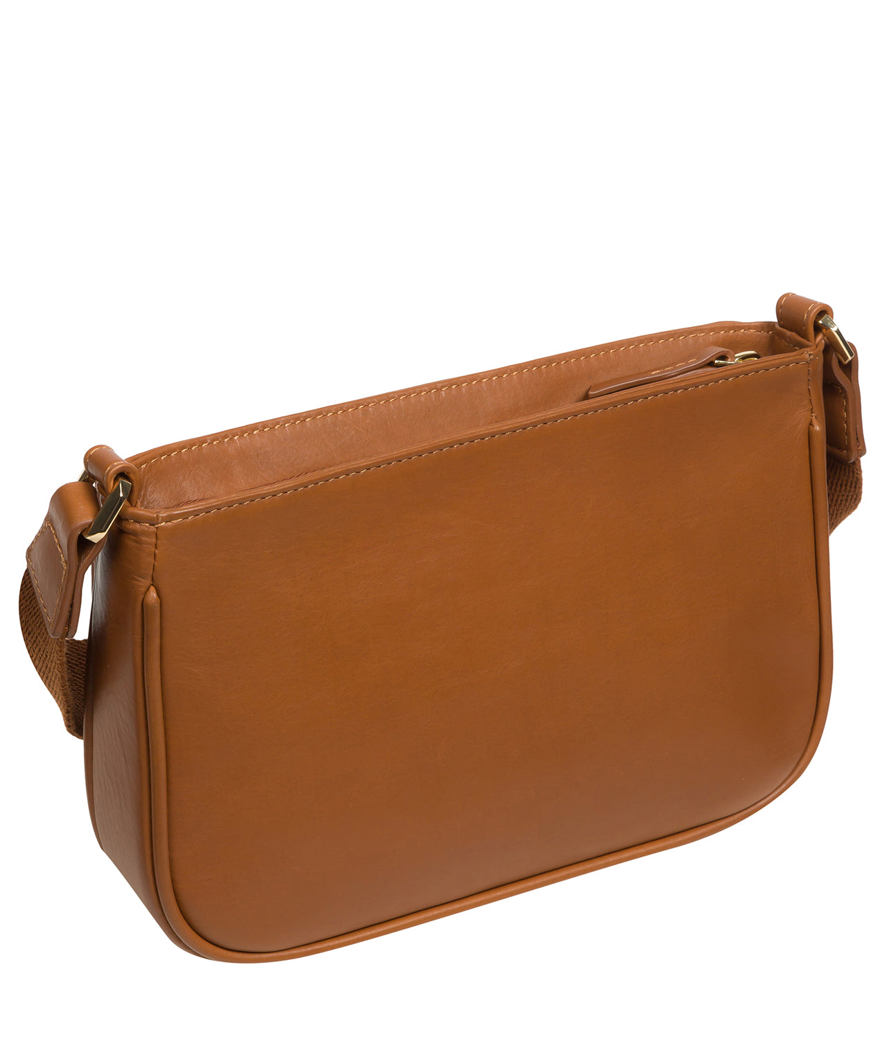 Pure Luxuries Knightsbridge Collection Bags: 'Bree' Oak Nappa Leather Cross Body Bag