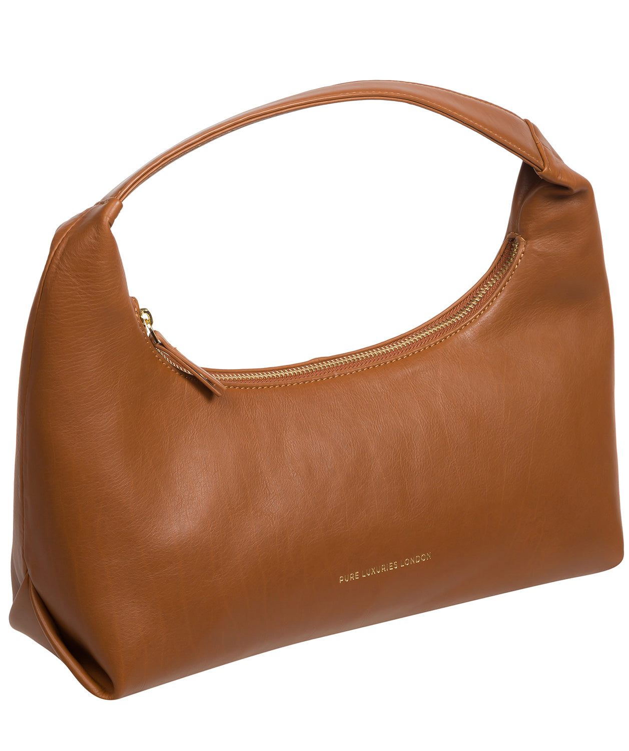 Pure Luxuries Knightsbridge Collection Bags: 'Reese' Oak Leather Grab Bag