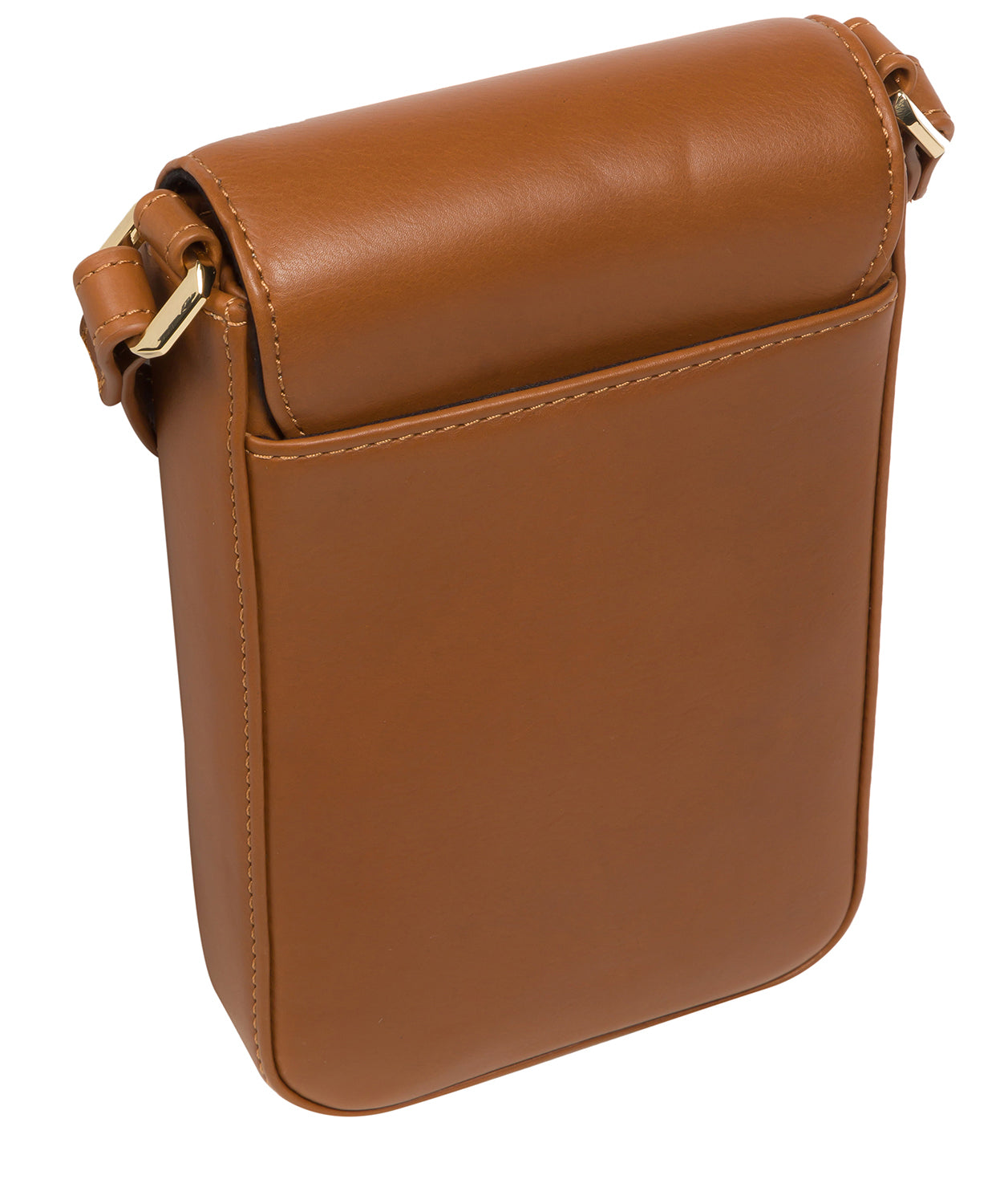 Pure Luxuries Knightsbridge Collection Bags: 'Selena' Oak Leather Cross Body Phone Bag