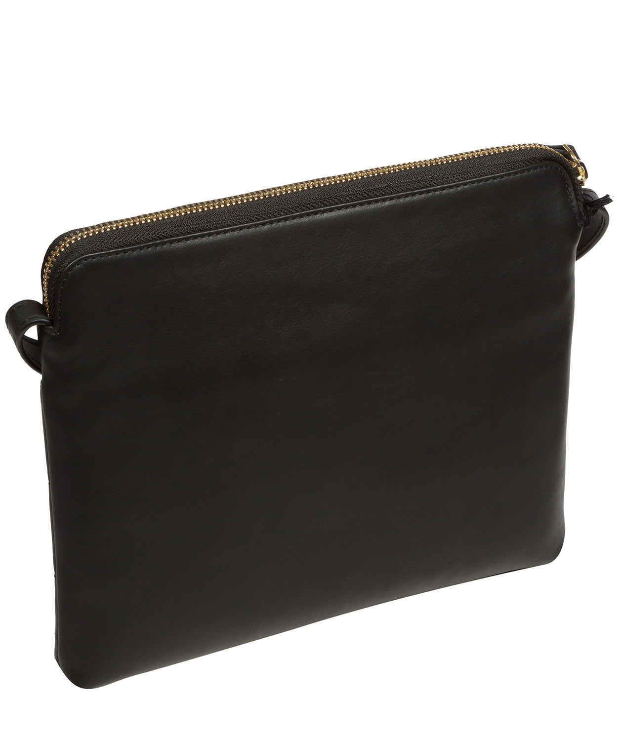 Pure Luxuries Knightsbridge Collection Bags: 'Finola' Black Leather Cross Body Bag