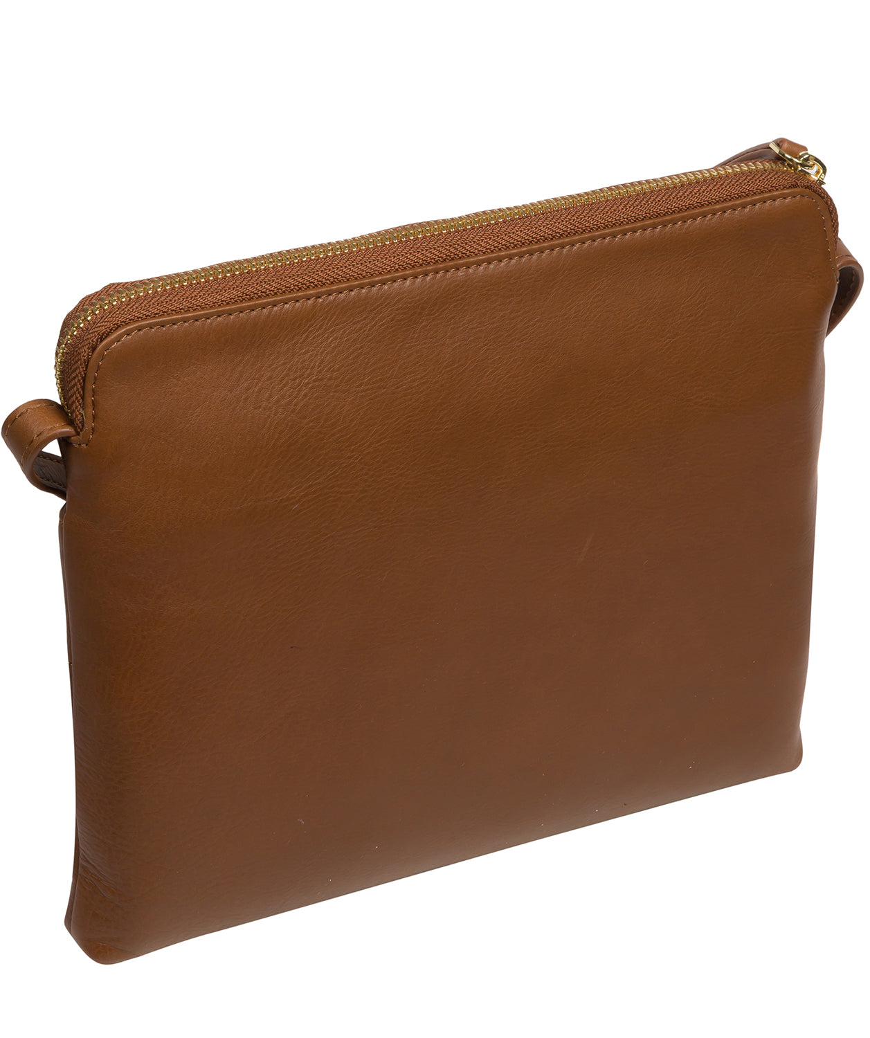 Pure Luxuries Knightsbridge Collection Bags: 'Finola' Chestnut Leather Cross Body Bag