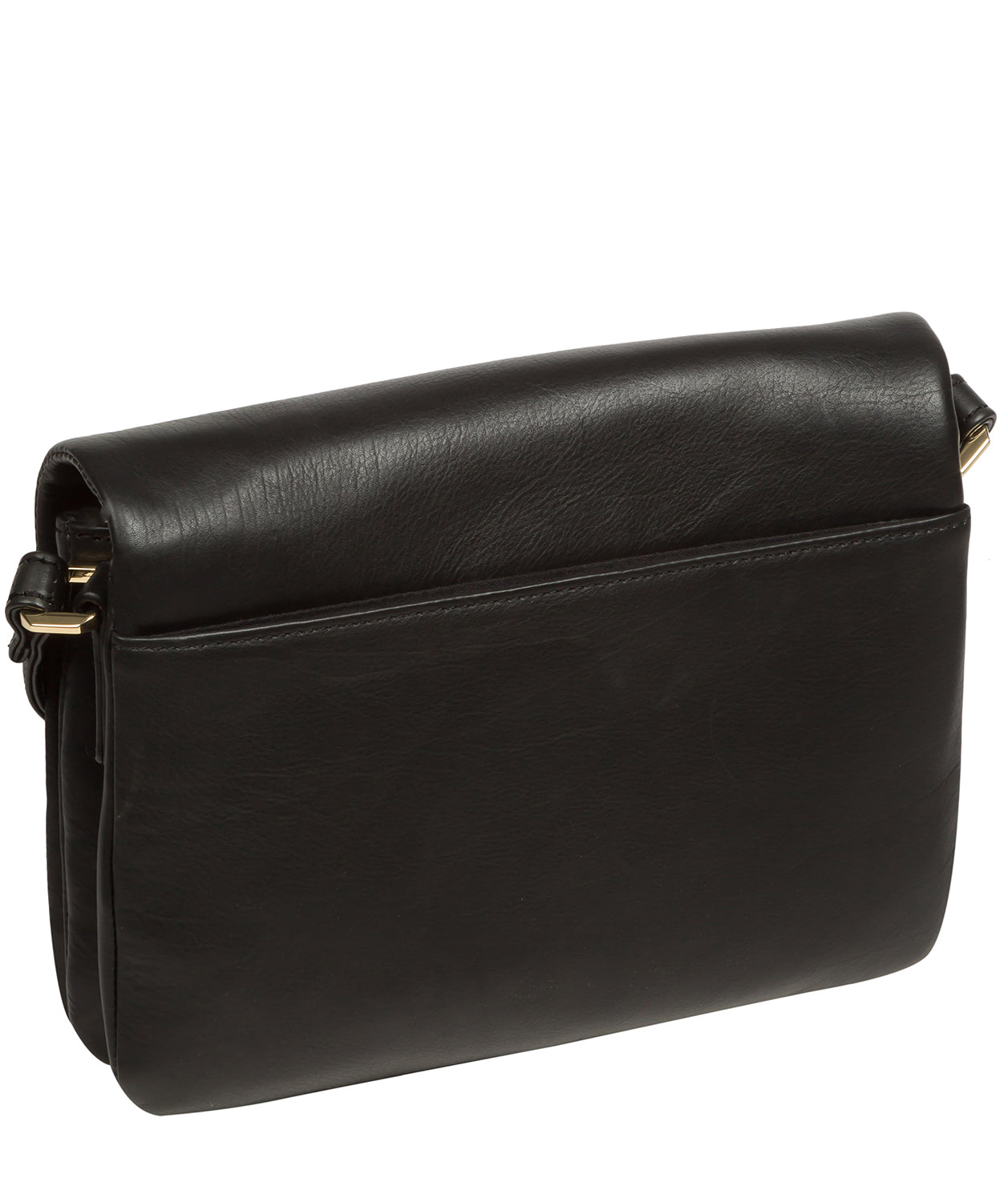 Pure Luxuries Knightsbridge Collection Bags: 'Ella' Black Leather Cross Body Bag