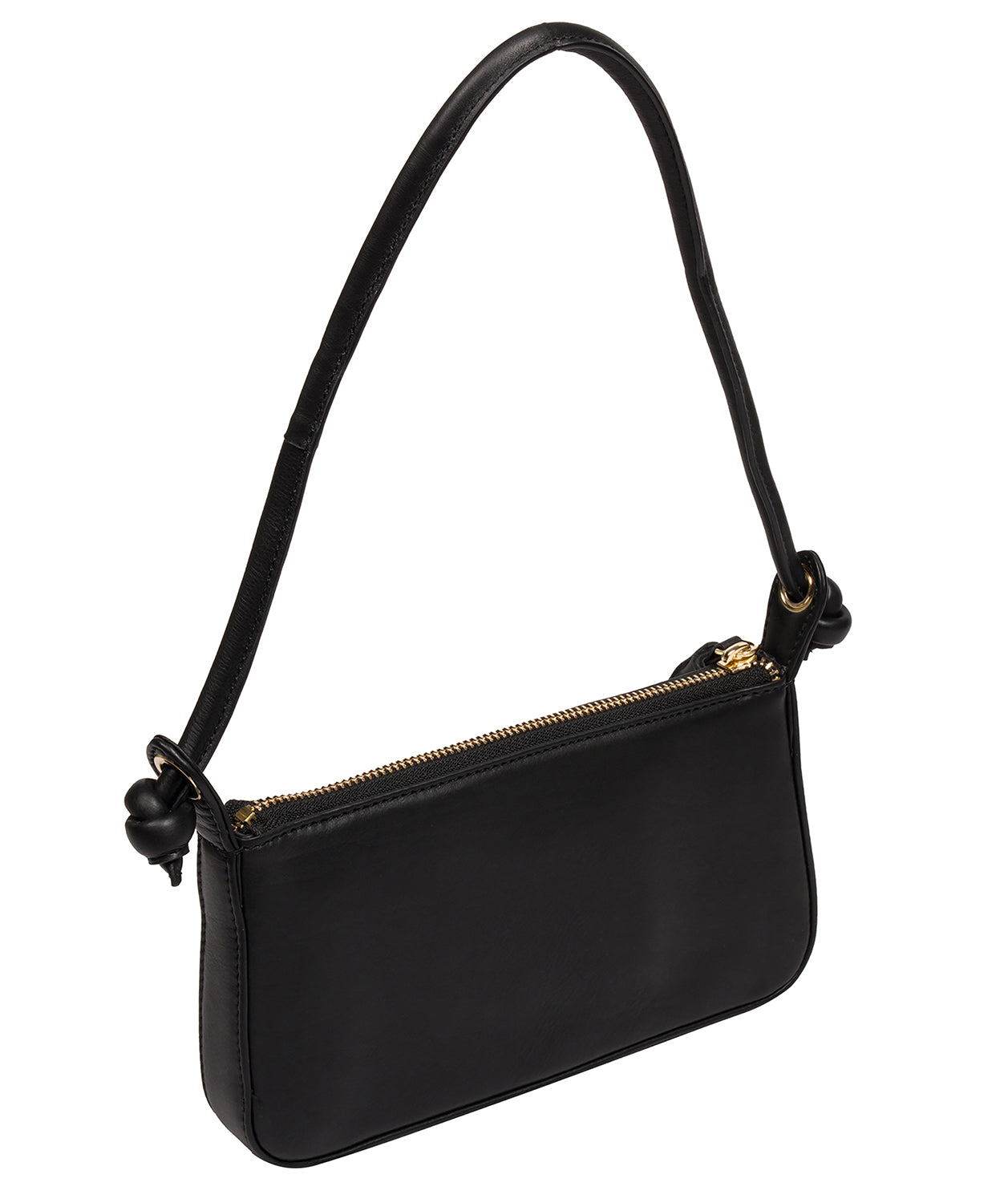 'Taylor' Black Nappa Leather Evening Phone Bag