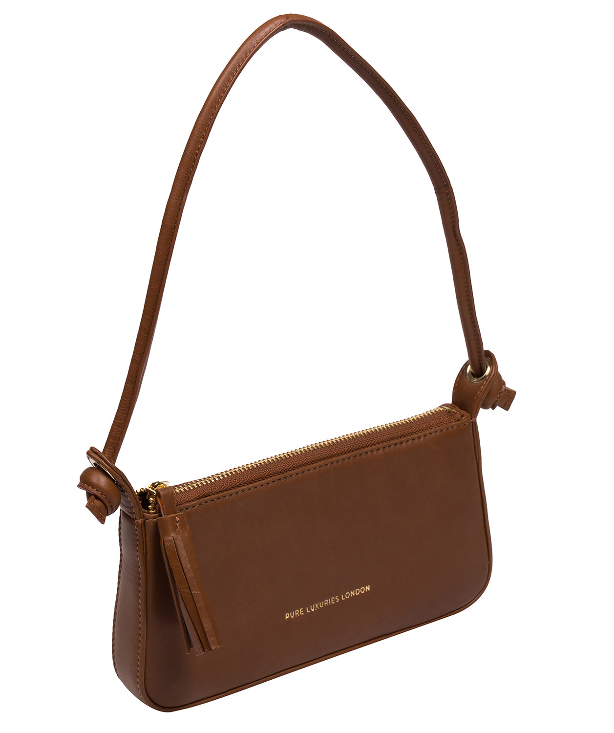 'Taylor' Chestnut Nappa Leather Evening Phone Bag