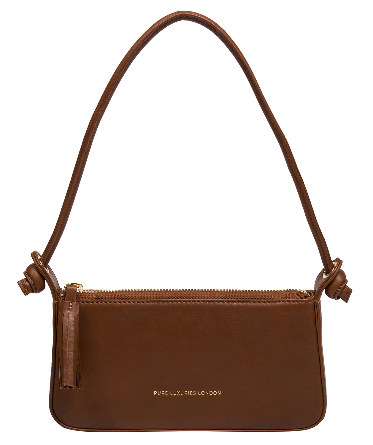 'Taylor' Chestnut Nappa Leather Evening Phone Bag