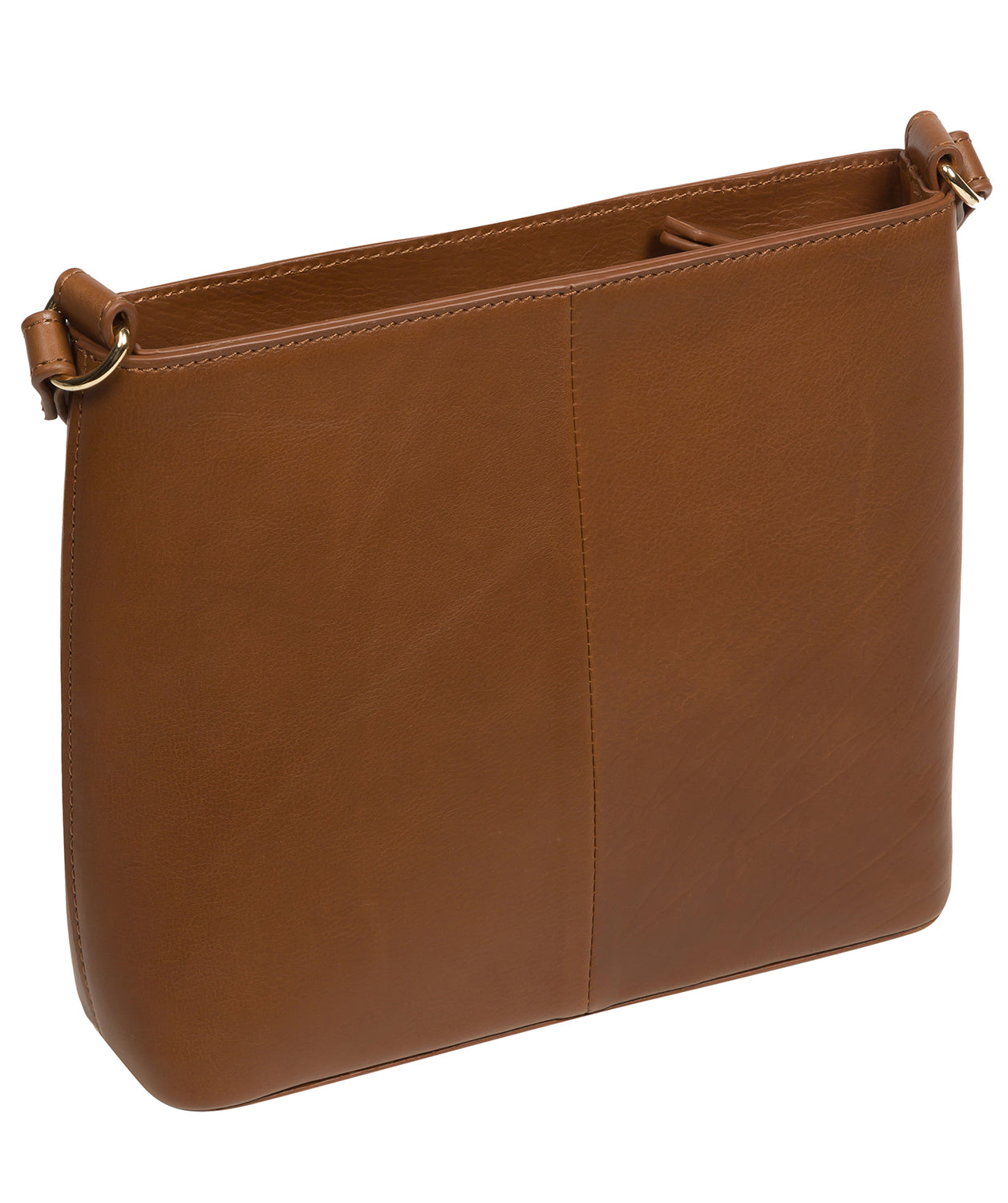 Pure Luxuries Knightsbridge Collection Bags: 'Kali' Chestnut Leather Cross Body Bag