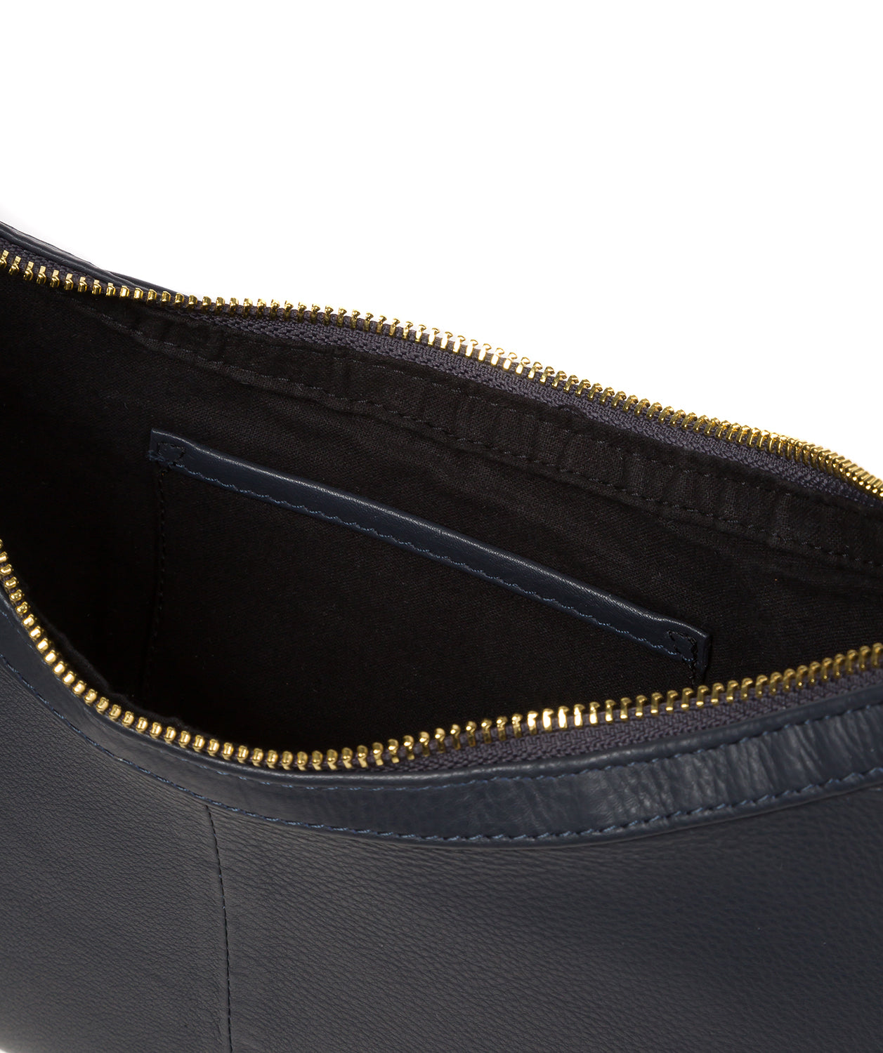 Pure Luxuries Marylebone Collection Bags: 'Emma' Navy Nappa Leather Grab Bag