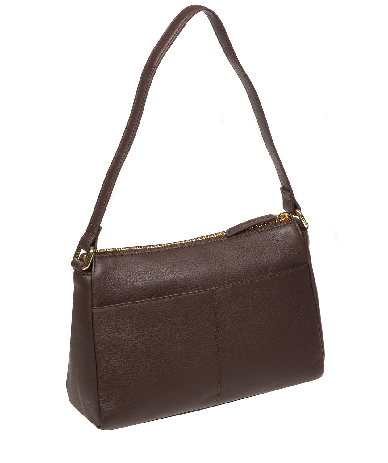 Pure Luxuries Marylebone Collection Bags: 'Isabella' Hot Fudge Nappa Leather Grab Bag