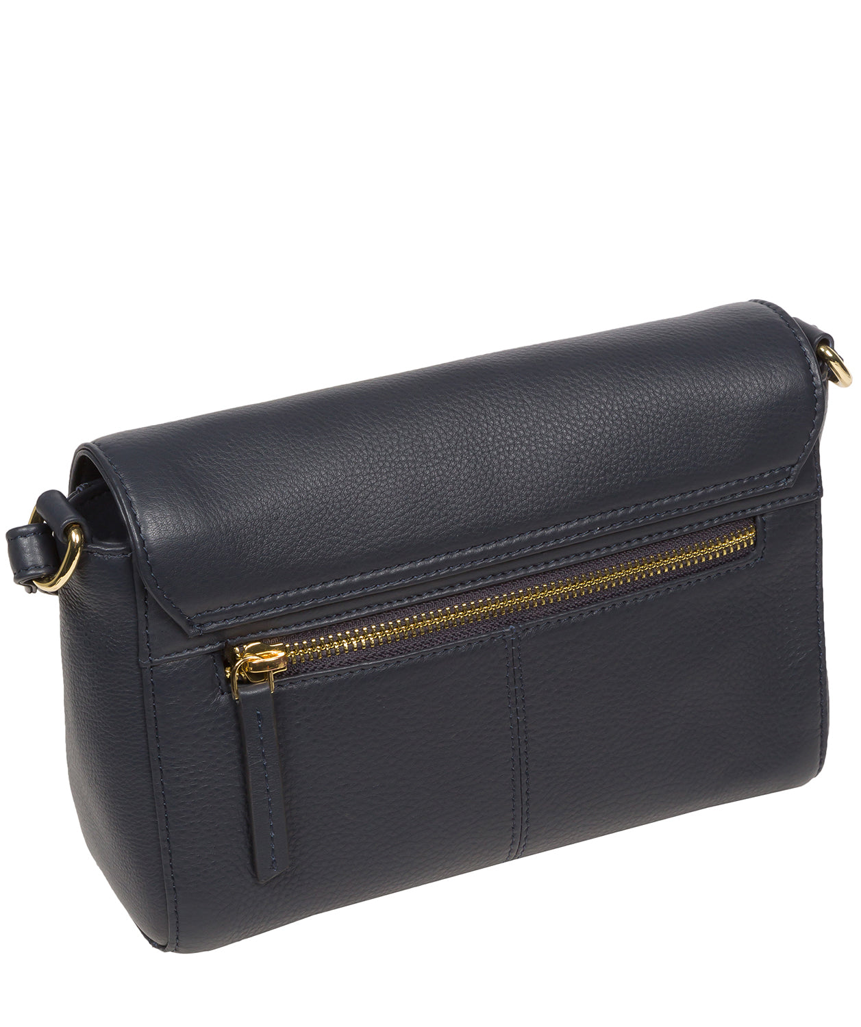 Pure Luxuries Marylebone Collection Bags: 'Charlotte' Navy Nappa Leather Cross Body Bag