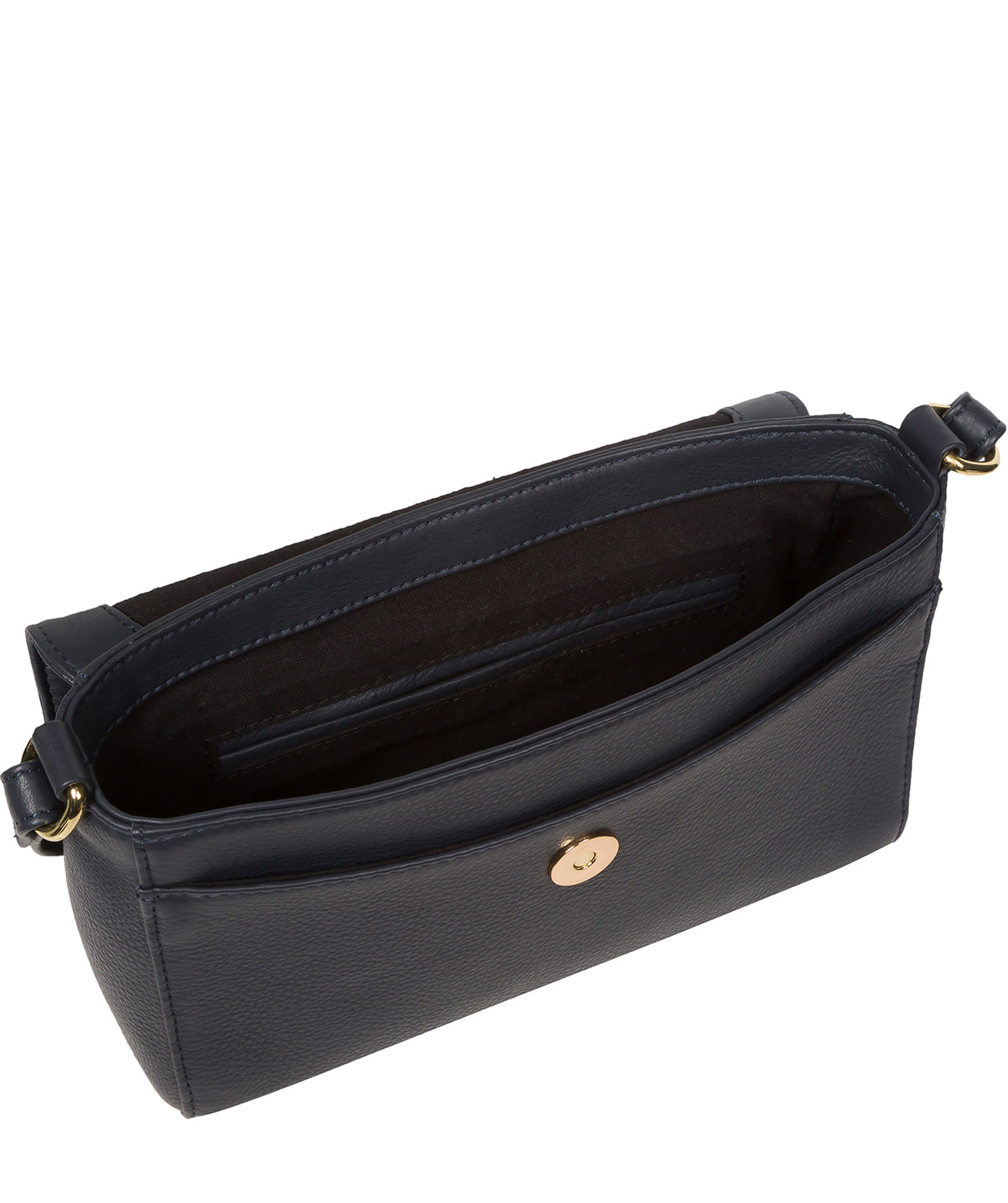 Pure Luxuries Marylebone Collection Bags: 'Charlotte' Navy Nappa Leather Cross Body Bag