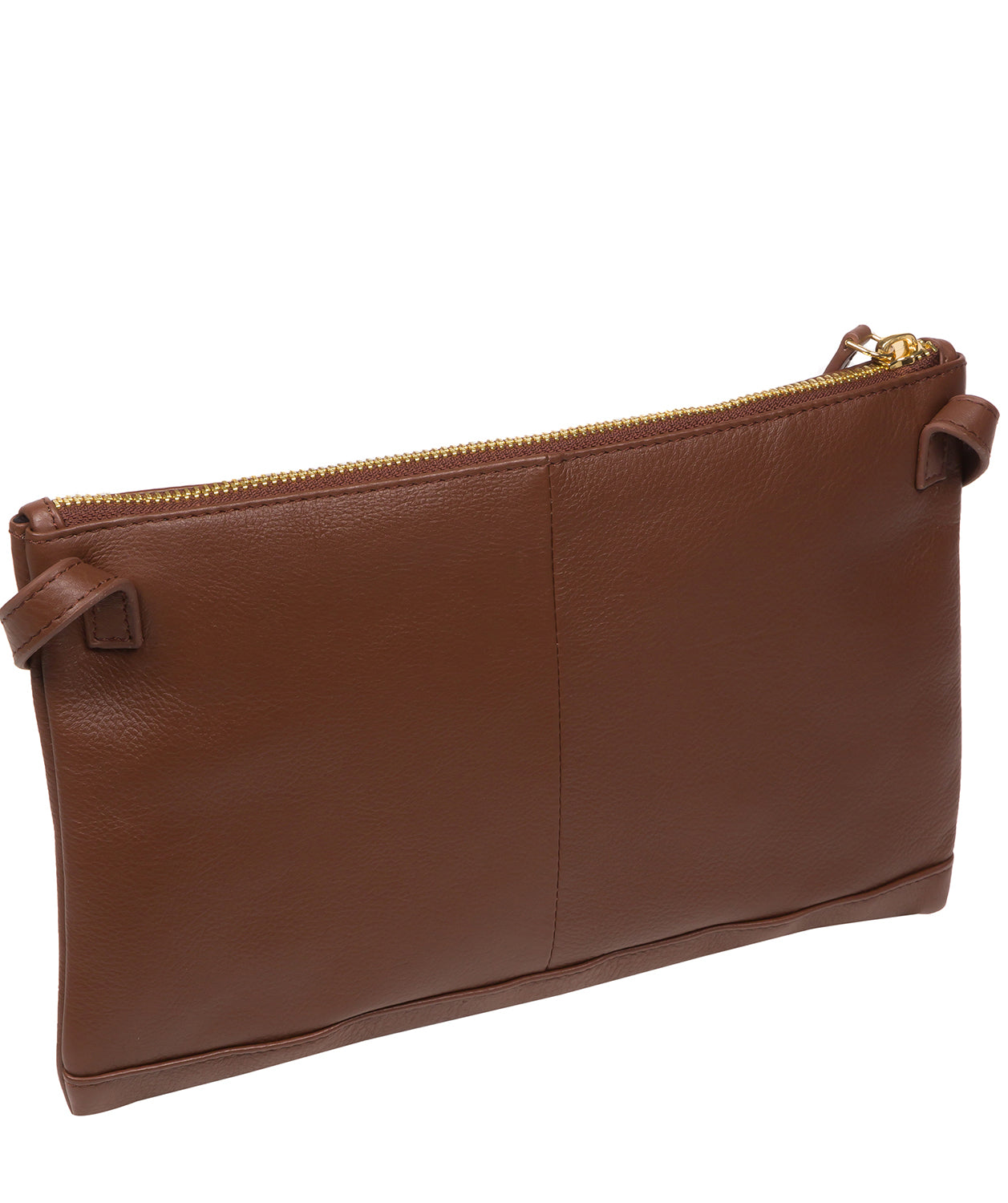 Pure Luxuries Marylebone Collection Bags: 'Anya' Dark Tan Nappa Leather Cross Body Bag