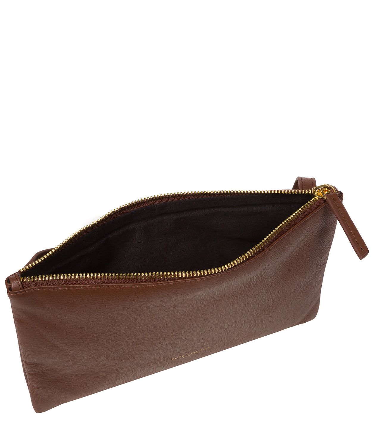 Pure Luxuries Marylebone Collection Bags: 'Anya' Dark Tan Nappa Leather Cross Body Bag