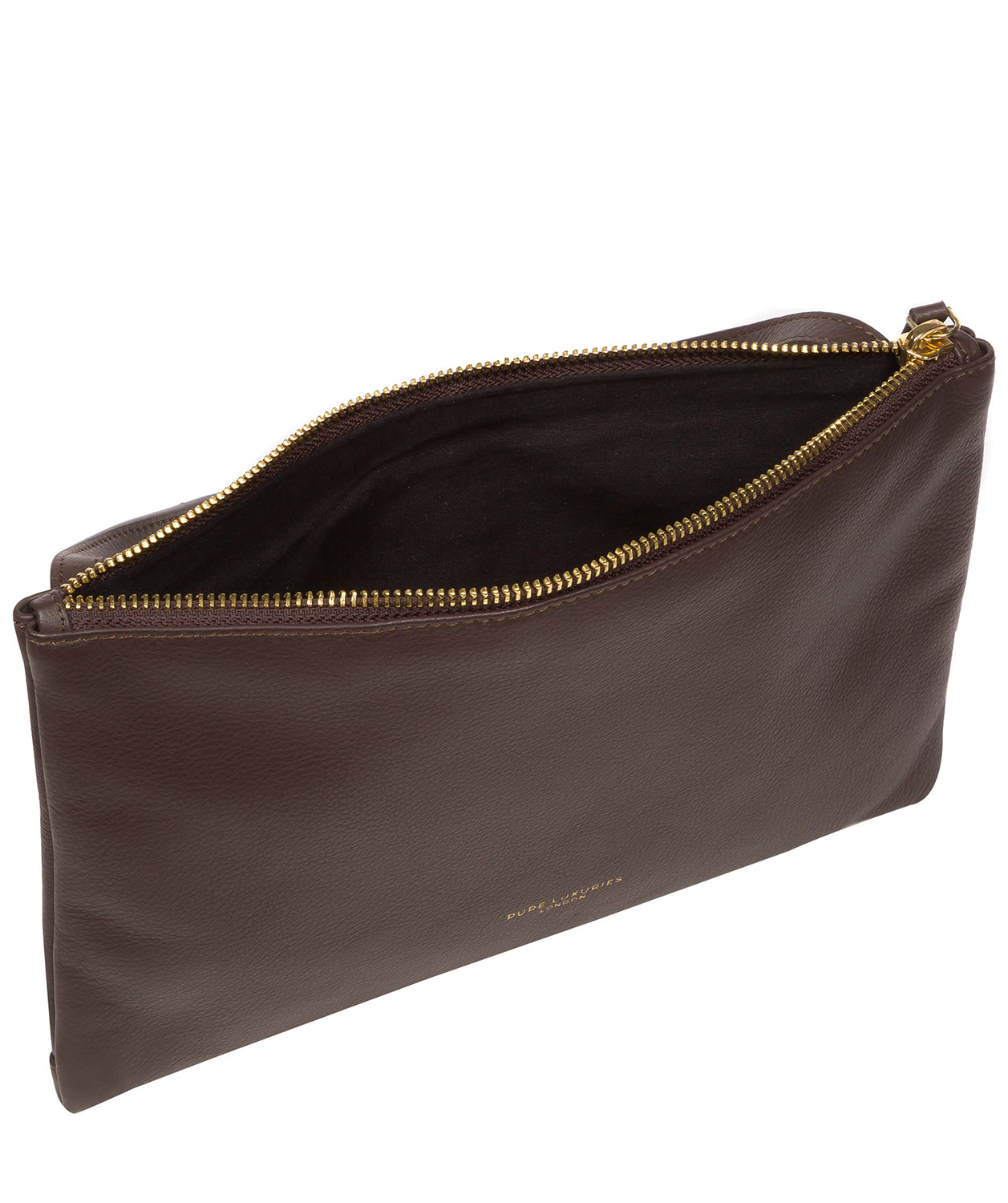 Pure Luxuries Marylebone Collection Bags: 'Anya' Hot Fudge Nappa Leather Cross Body Bag