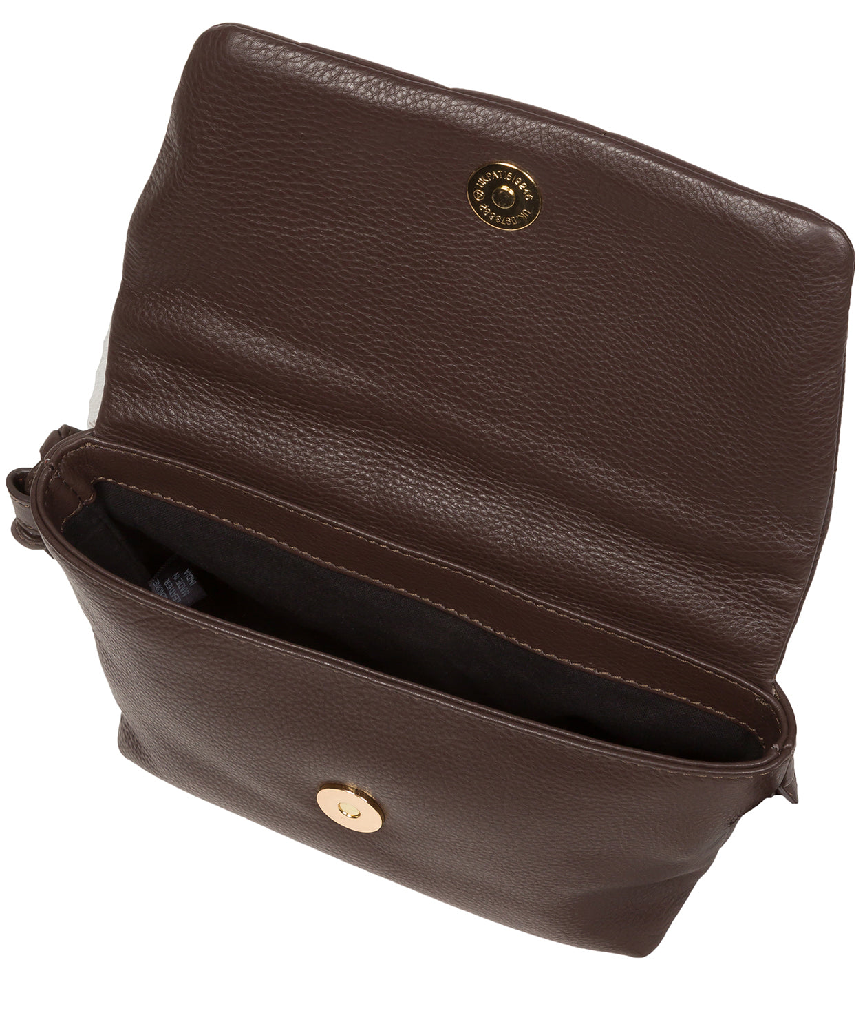 Pure Luxuries Marylebone Collection Bags: 'Zoey' Hot Fudge Nappa Leather Cross Body Bag