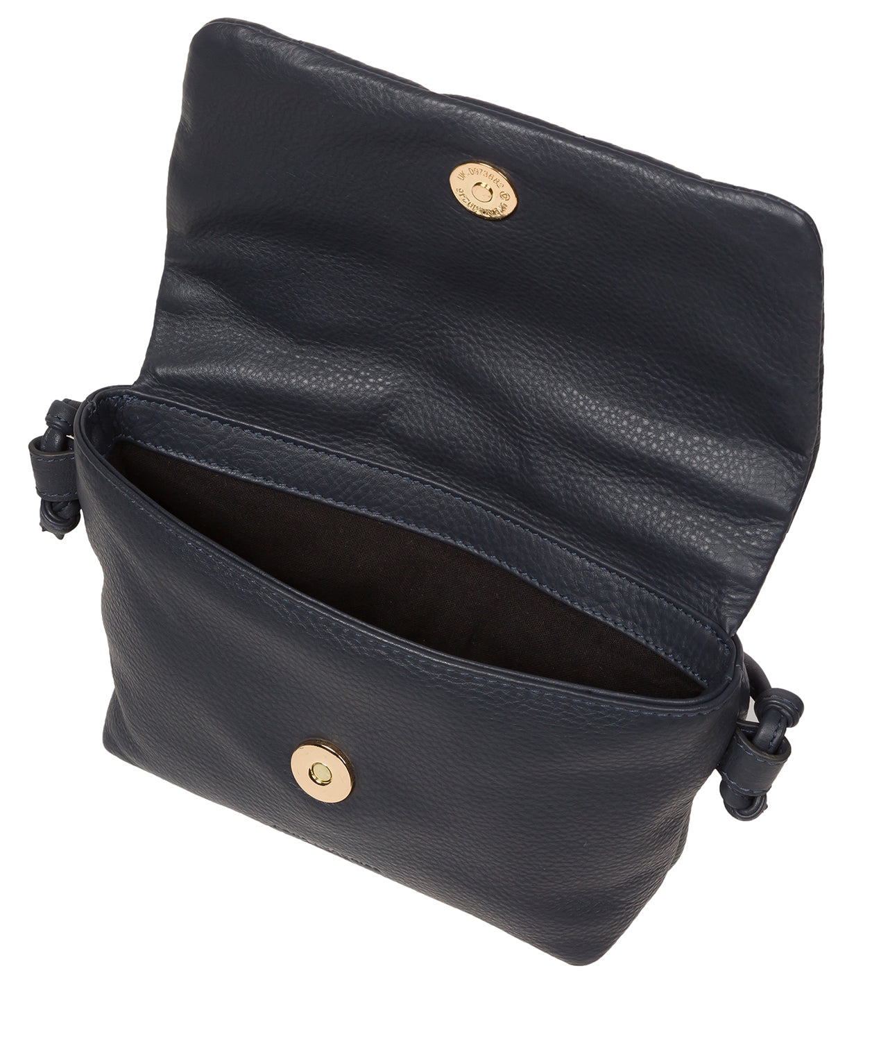 Pure Luxuries Marylebone Collection Bags: 'Zoey' Navy Nappa Leather Cross Body Bag