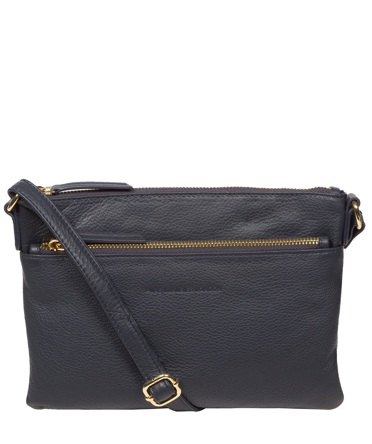 Pure Luxuries Marylebone Collection Bags: 'Hannah' Navy Nappa Leather Cross Body Bag