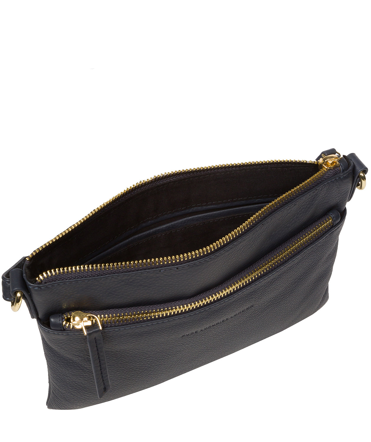 Pure Luxuries Marylebone Collection Bags: 'Hannah' Navy Nappa Leather Cross Body Bag