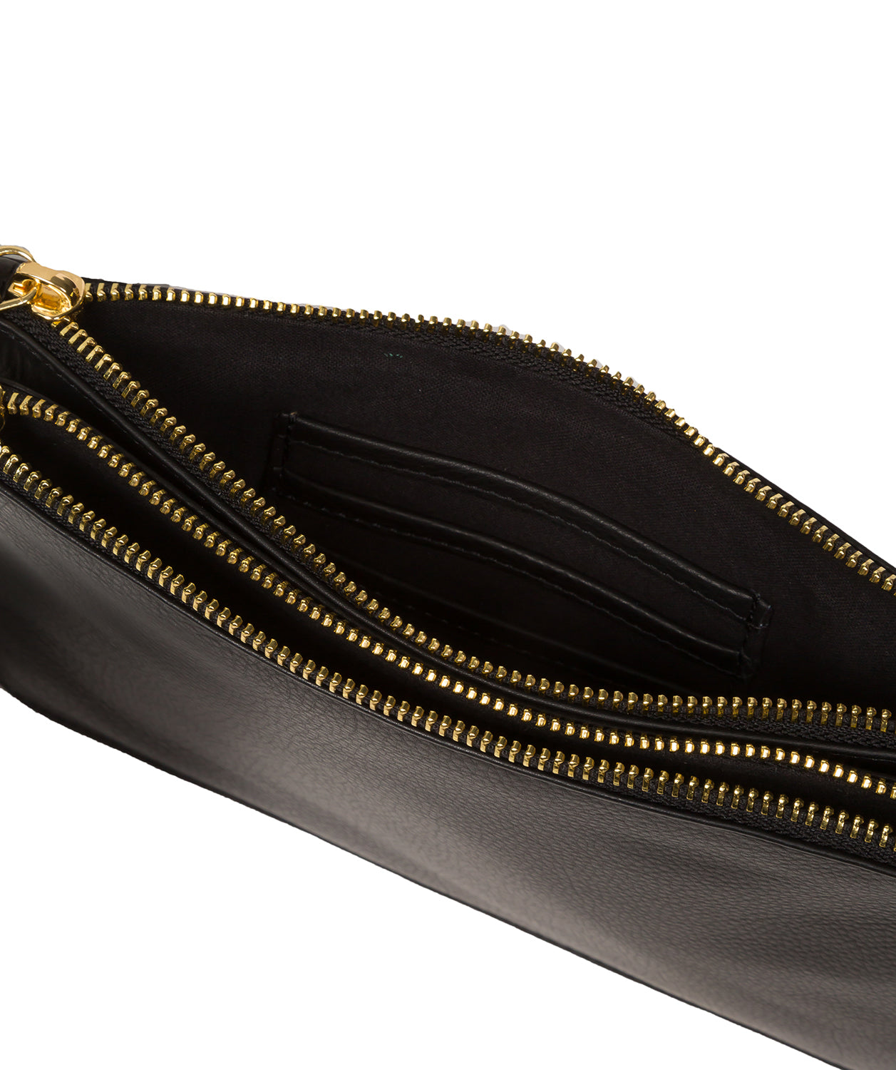 Pure Luxuries Marylebone Collection Bags: 'Addison' Black Nappa Leather Clutch Bag