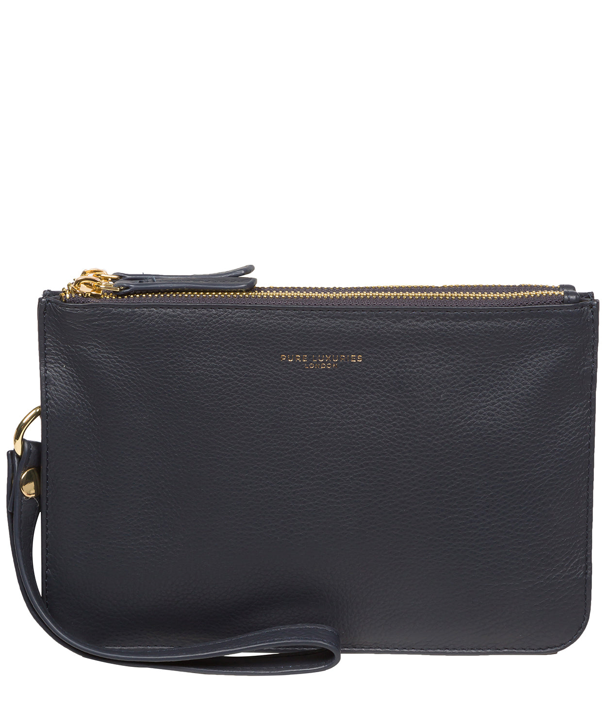 Pure Luxuries Marylebone Collection Bags: 'Addison' Hot Fudge Nappa Leather Clutch Bag