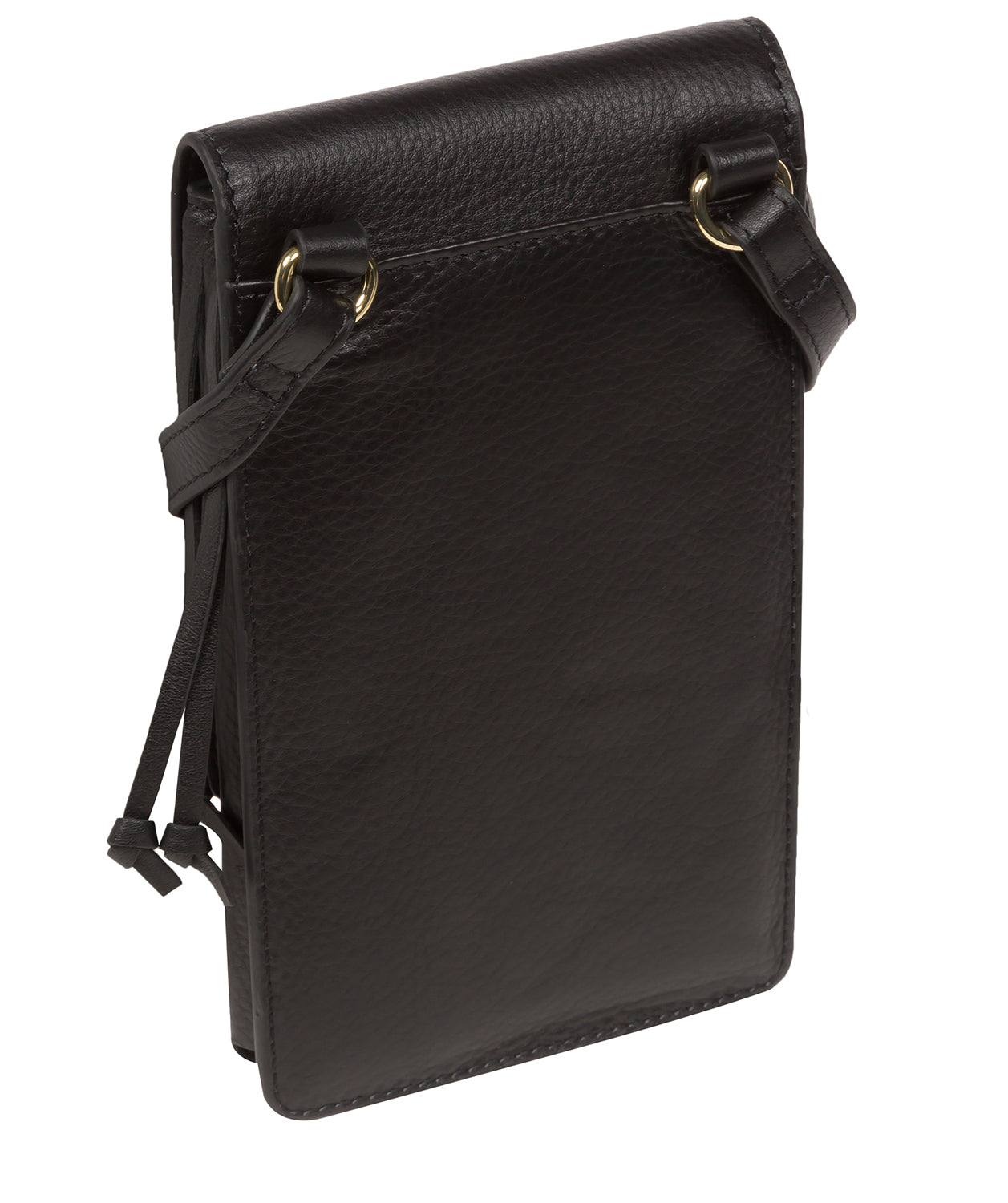 Pure Luxuries Marylebone Collection Bags: 'Audrey' Black Nappa Leather Cross Body Clutch Bag