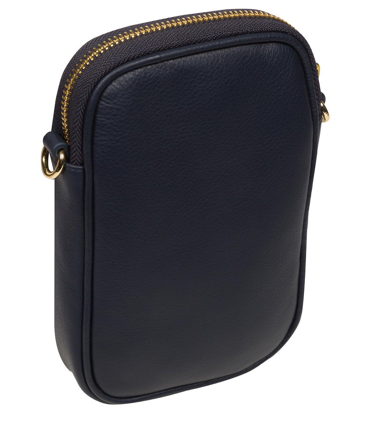 'Alaina' Navy Nappa Leather Cross Body Phone Bag