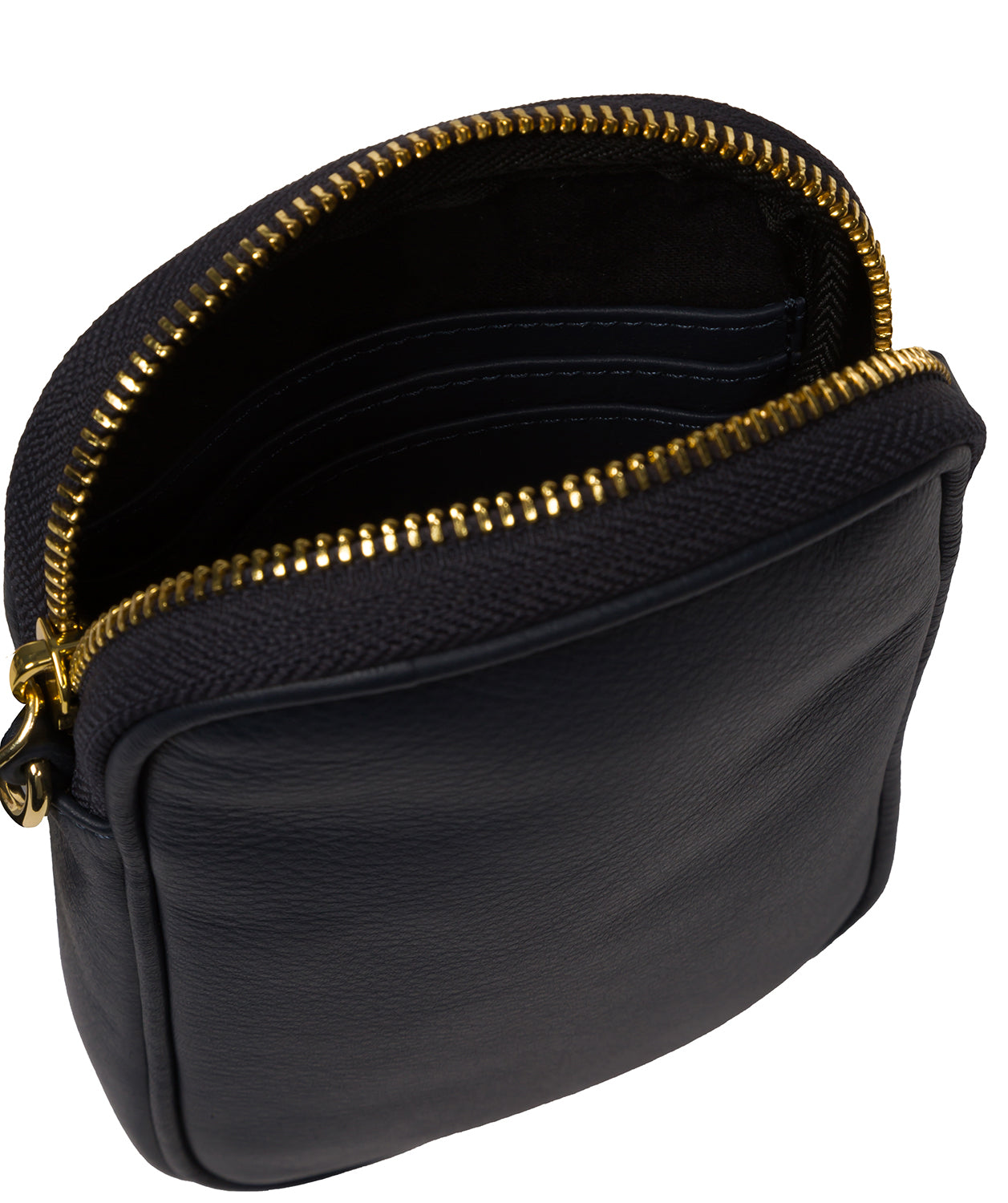 'Alaina' Navy Nappa Leather Cross Body Phone Bag