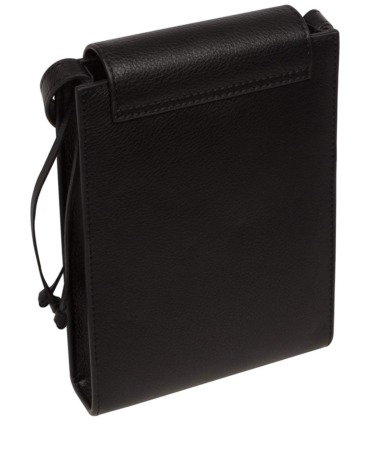 'Kiana' Black Nappa Leather Cross Body Phone Bag