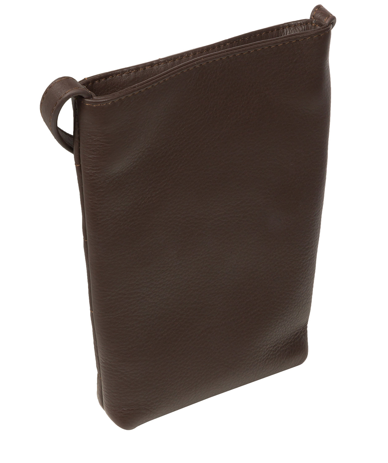 Pure Luxuries Marylebone Collection Bags: 'Elouise' Hot Fudge Nappa Leather Cross Body Phone Bag