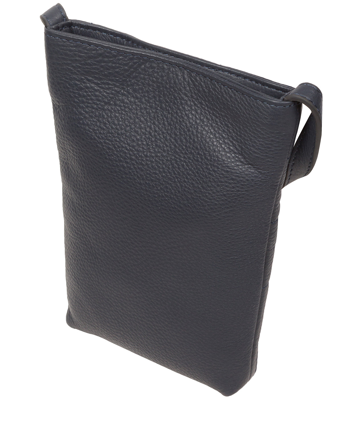 Pure Luxuries Marylebone Collection Bags: 'Elouise' Navy Nappa Leather Cross Body Phone Bag