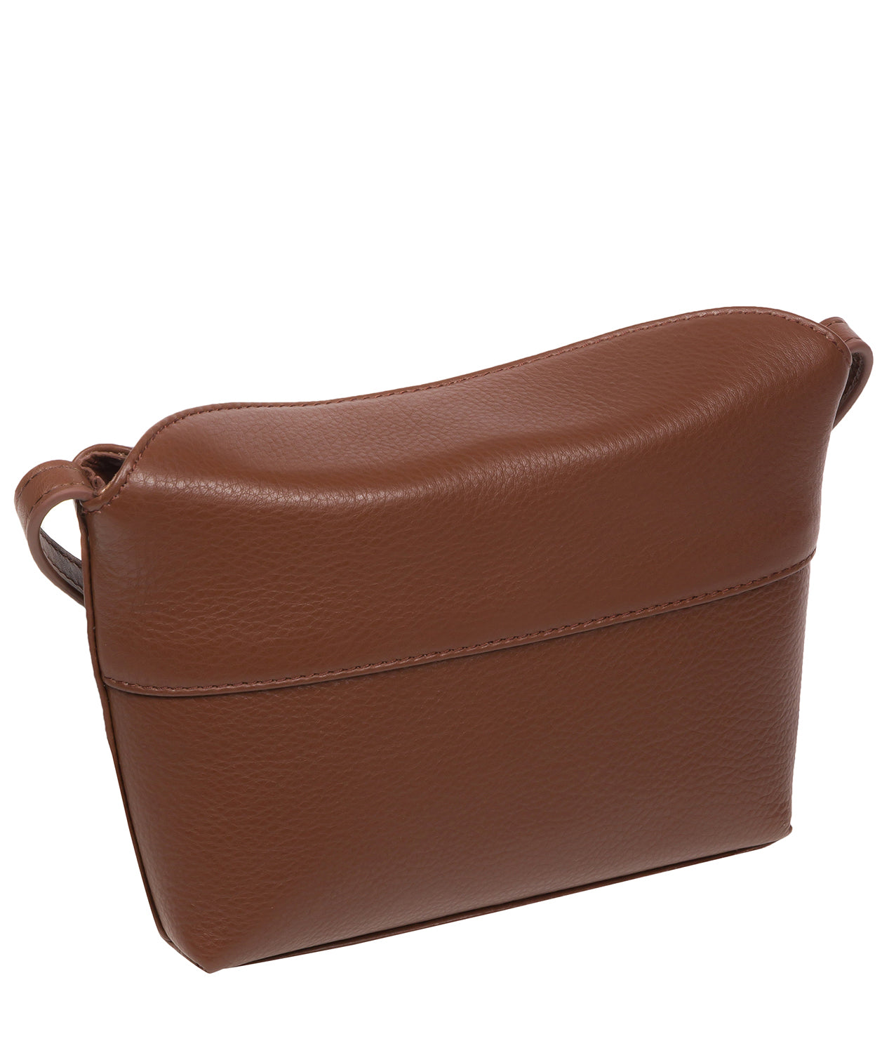 Pure Luxuries Marylebone Collection Bags: 'Lolo' Dark Tan Nappa Leather Cross Body Bag