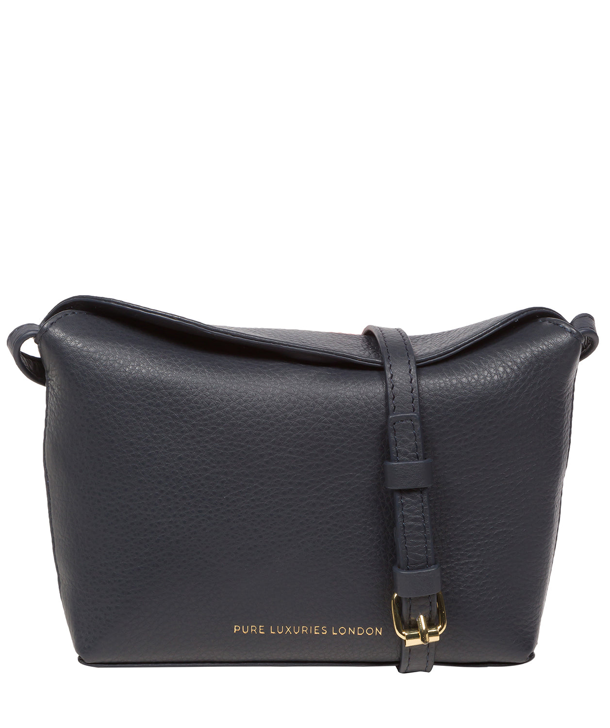 Pure Luxuries Marylebone Collection Bags: 'Lolo' Navy Nappa Leather Cross Body Bag