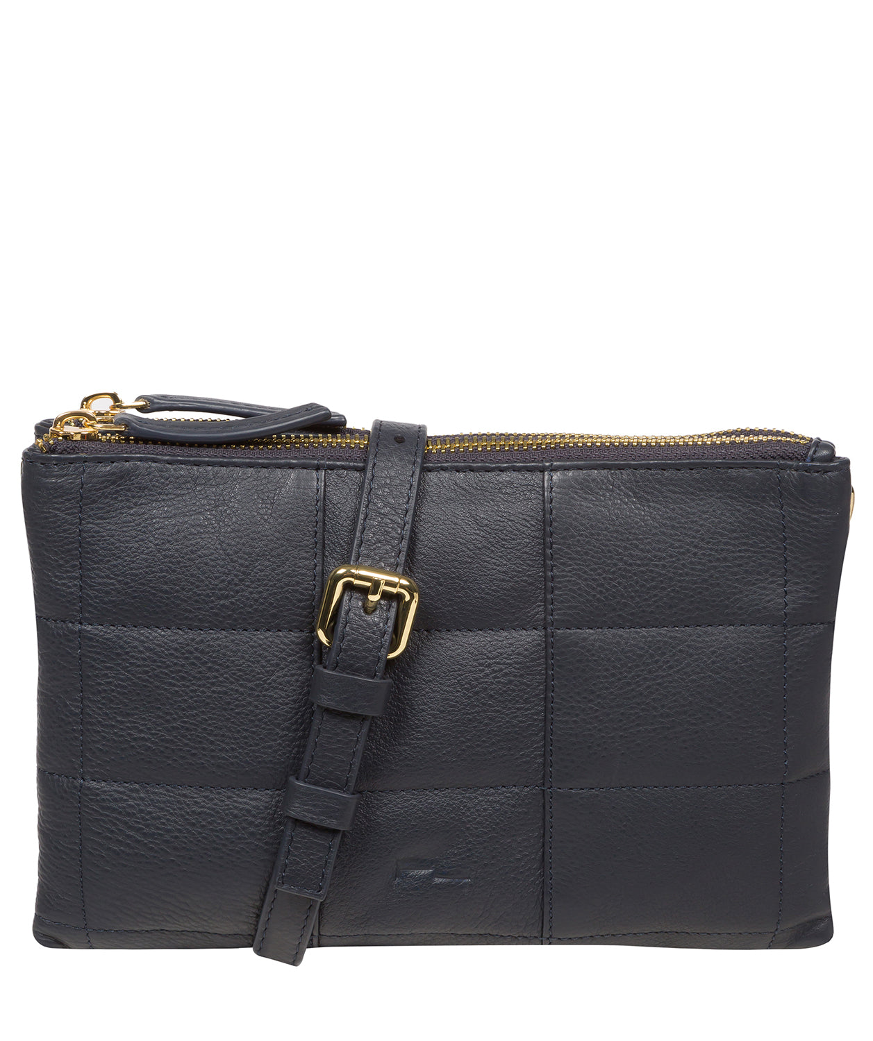 Pure Luxuries Marylebone Collection Bags: 'Carmen' Navy Nappa Leather Cross Body Bag