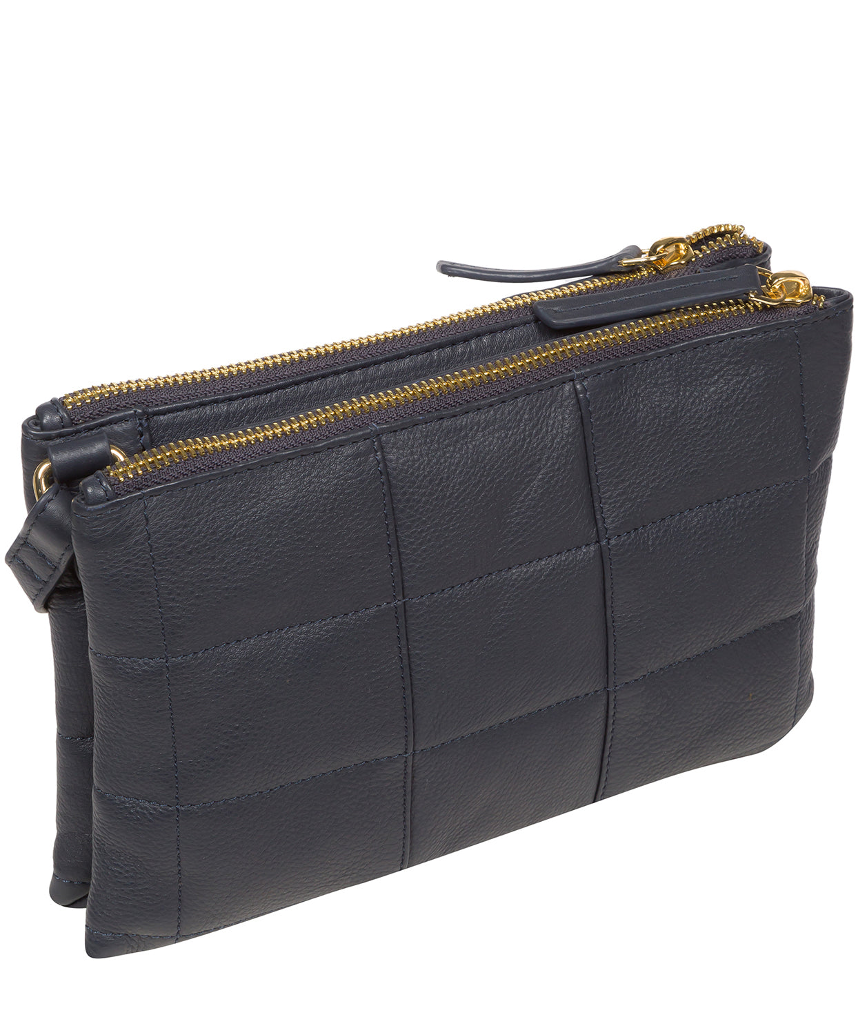 Pure Luxuries Marylebone Collection Bags: 'Carmen' Navy Nappa Leather Cross Body Bag