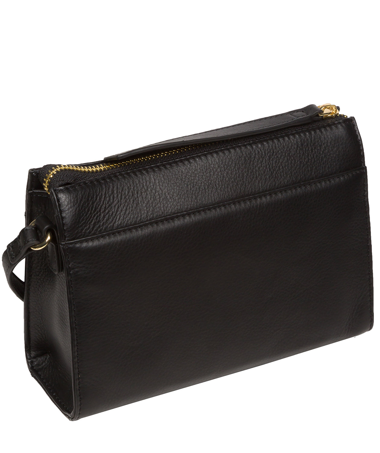 Pure Luxuries Marylebone Collection Bags: 'Monica' Black Nappa Leather Cross Body Bag