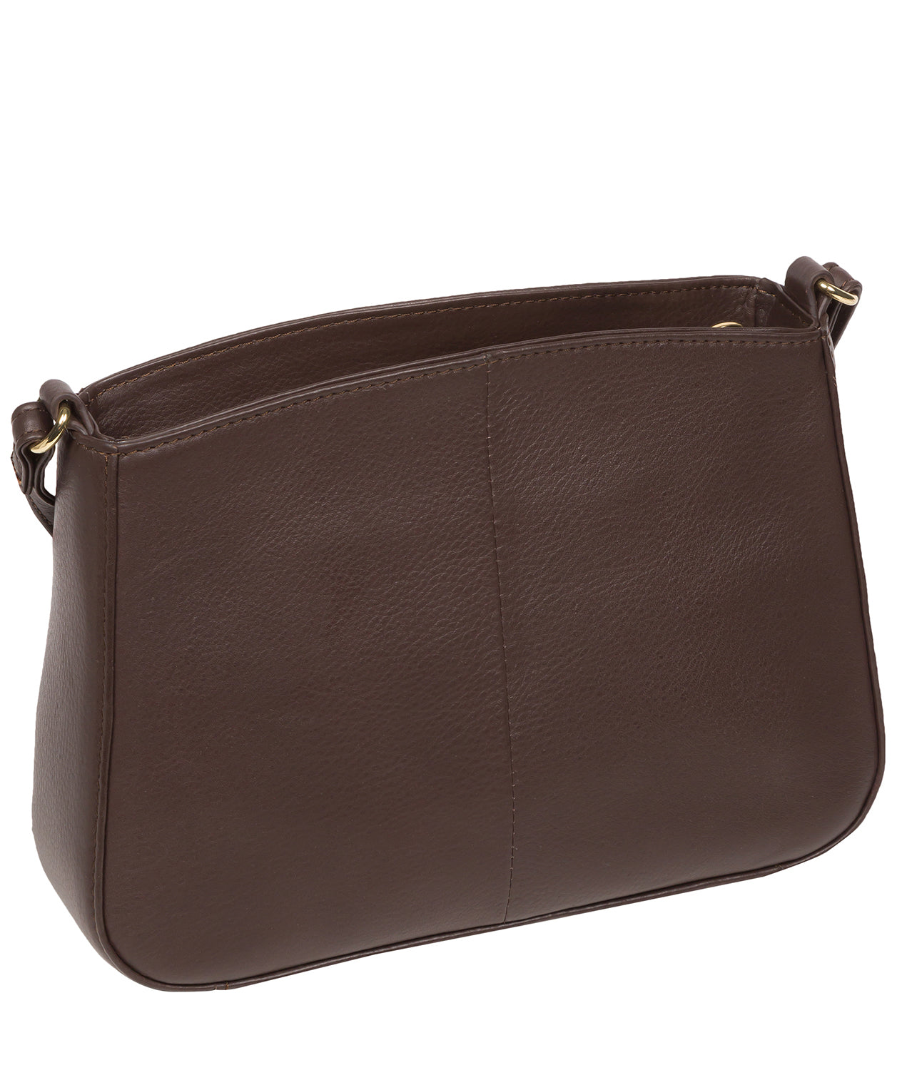 Pure Luxuries Marylebone Collection Bags: 'Helena' Hot Fudge Nappa Leather Cross Body Bag