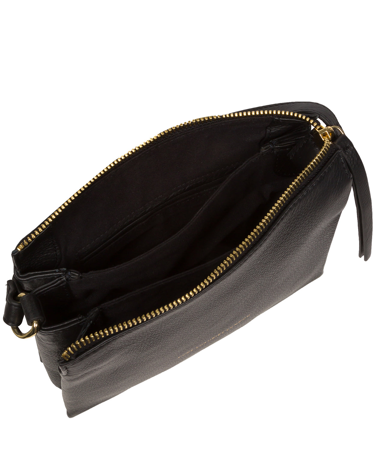 Pure Luxuries Marylebone Collection Bags: 'Niki' Black Nappa Leather Cross Body Bag