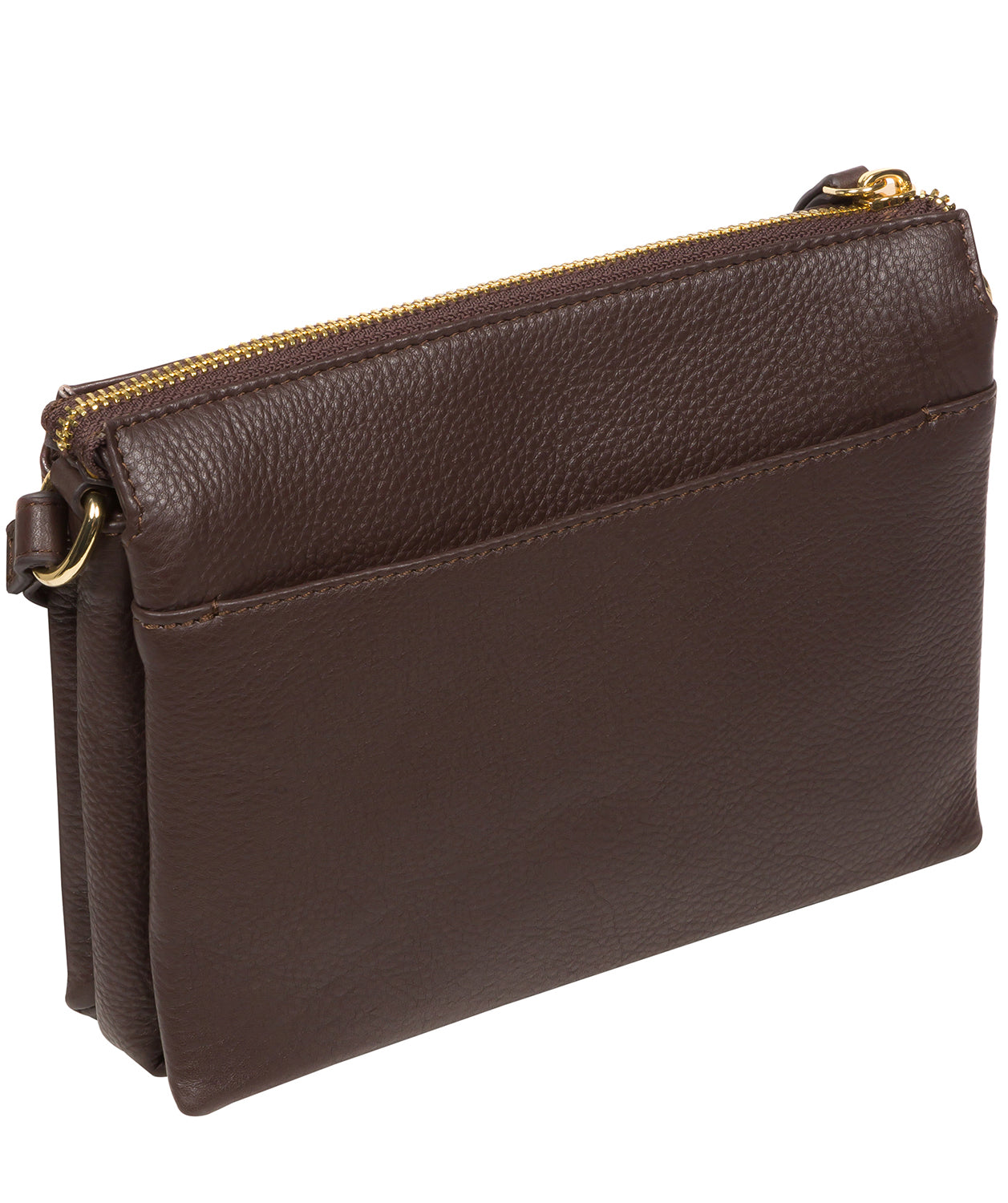 Pure Luxuries Marylebone Collection Bags: 'Niki' Hot Fudge Nappa Leather Cross Body Bag